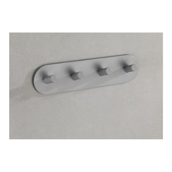 Šedý samodržící nástěnný věšák se 4 háčky Wenko Piceno-image-3