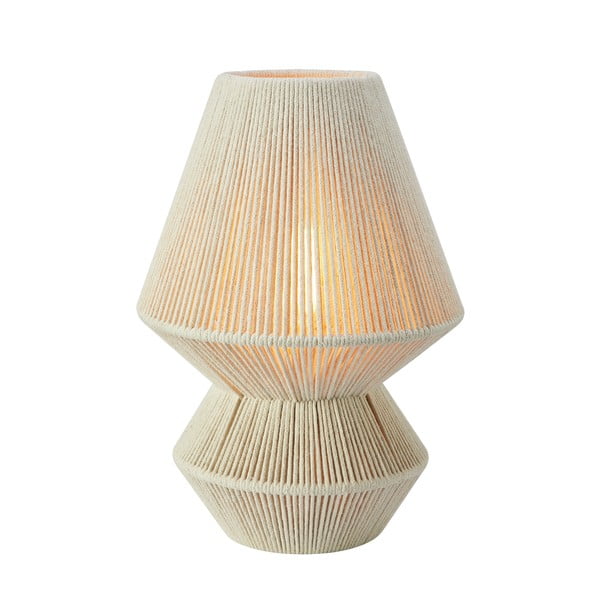 Stolní lampa v přírodní barvě s textilním stínidlem (výška 34 cm) Razzo – Markslöjd