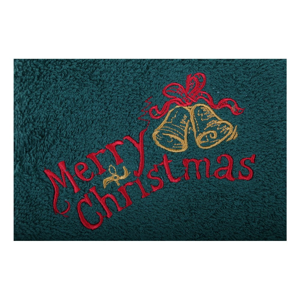 Sada 2 ručníků Merry Christmas Red&Green, 50 x 100 cm
