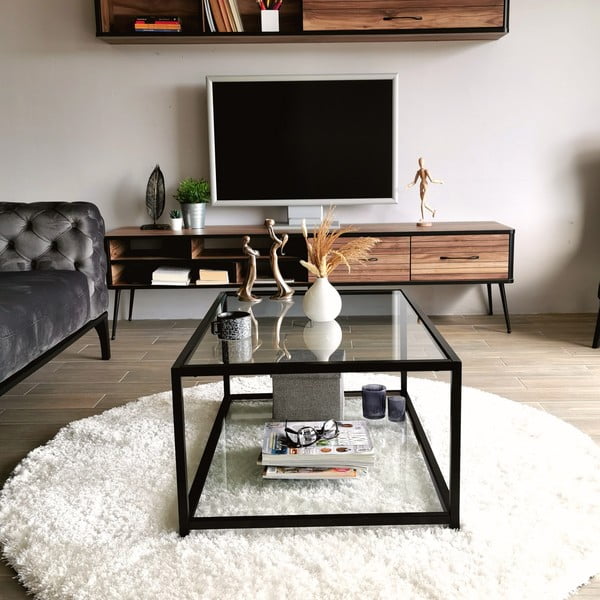 Černý konferenční stolek 60x90 cm Astro – Neostill-image-3