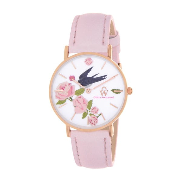 Dámské hodinky s řemínkem ve světle růžové barvě Olivia Westwood Krosa