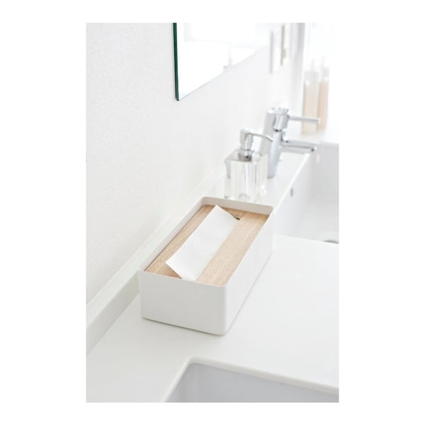 Bílý zásobník ubrousků YAMAZAKI Tsu-image-1