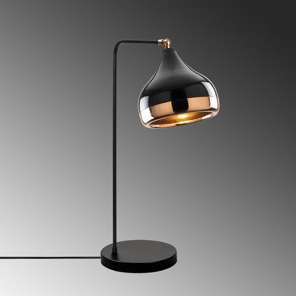 Stolní lampa v černo-měděné barvě Opviq lights Yildo-image-1