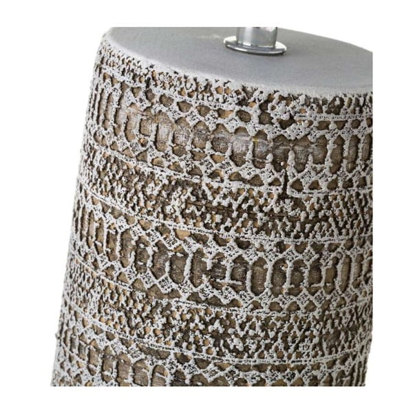 Hnědá stolní lampa s textilním stínidlem (výška 33,5 cm) – Casa Selección-image-2