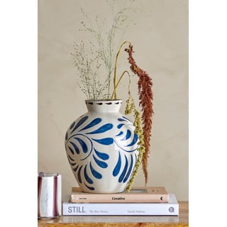 Krémová váza z kameniny (výška 24 cm) Heikki – Bloomingville