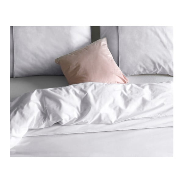 Bílé povlečení z mikroperkálu na jednolůžko Sleeptime Monte Carlo, 140 x 200 cm-image-2