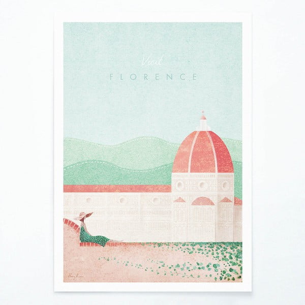 Plakát Travelposter Florence, 30 x 40 cm