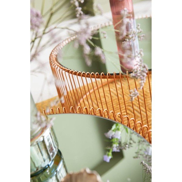 Kulaté konferenční stolky v sadě 2 ks v měděné barvě ø 69,5 cm Wire Big – Kare Design-image-2