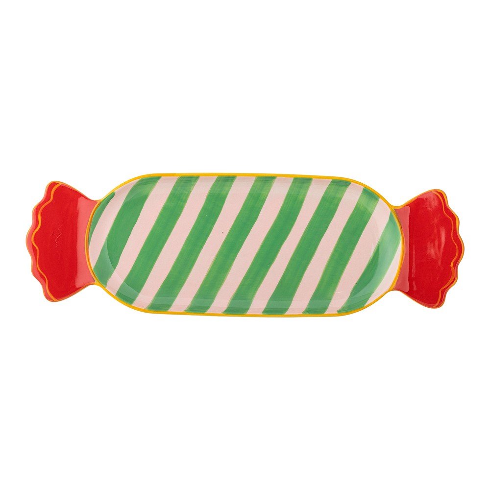 Kameninový tác s vánočním motivem 10,5x28 cm Caramella – Bloomingville