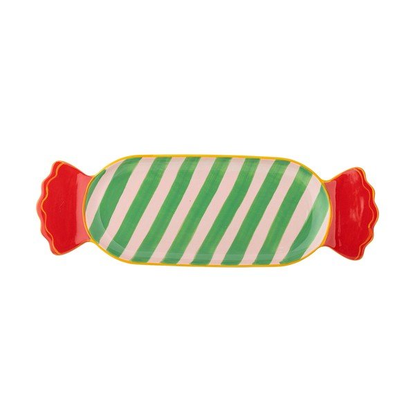 Kameninový tác s vánočním motivem 10,5x28 cm Caramella – Bloomingville