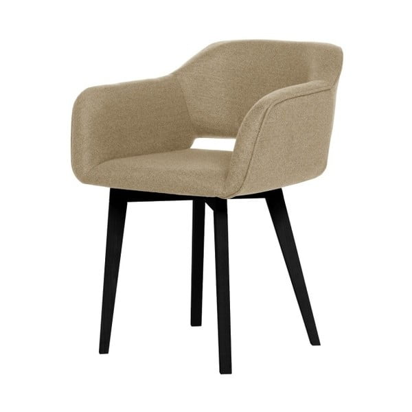Pískově hnědá židle s černými nohami My Pop Design Oldenburg