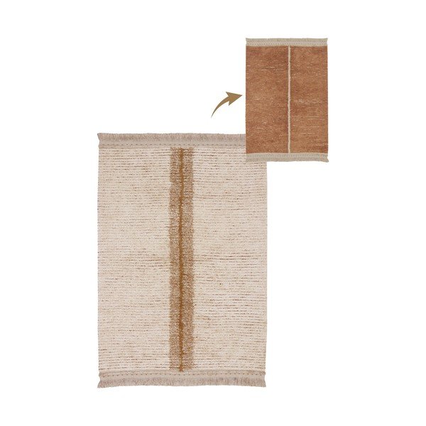 Bavlněný koberec v béžovo-cihlové barvě 140x200 cm Duetto Toffee – Lorena Canals-image-3