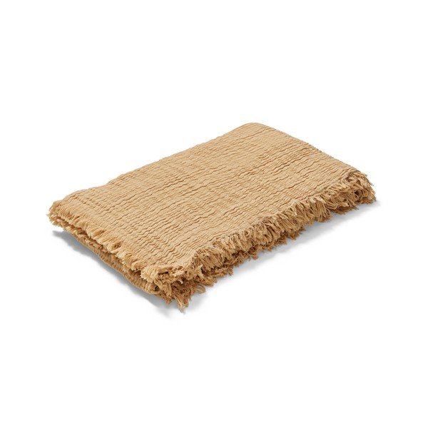 Béžový přehoz na dvoulůžko 190x240 cm Reloved – JUNA-image-2