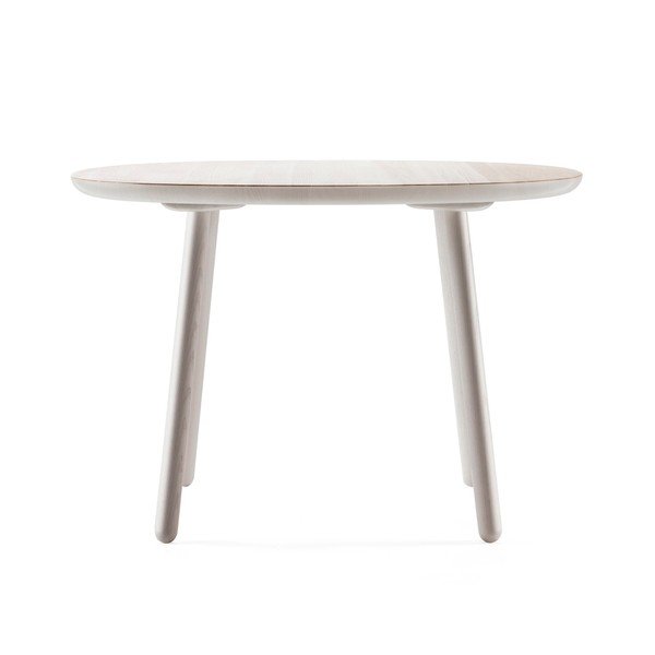 Šedý jídelní stůl z masivu EMKO Naïve, ⌀ 110 cm-image-2