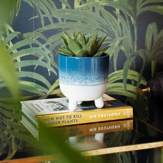 Modrý květináč Sass & Belle Bohemian Home Mojave, ø 11,7 cm