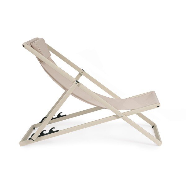 Béžové kovové zahradní lehátko Taylor – Bizzotto-image-3