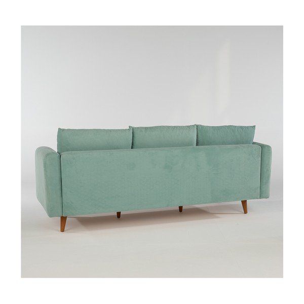 Světle modrá pohovka 215 cm Sofia  – Balcab Home-image-3