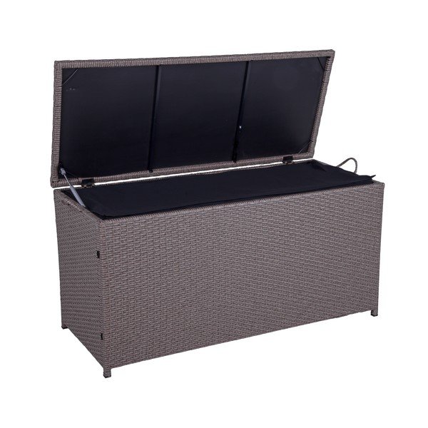 Hnědý zahradní úložný box Patras – Garden Pleasure-image-1