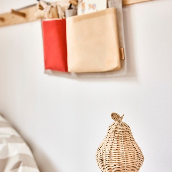 Dětské noční světlo v přírodní barvě ø 12 cm Pear – OYOY Mini-image-3