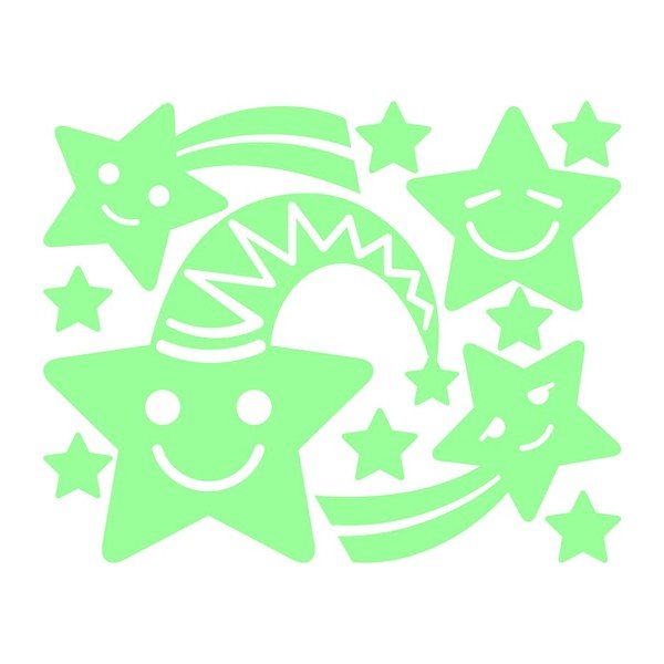 Svítící samolepka Fanastick Smiling Stars-image-2