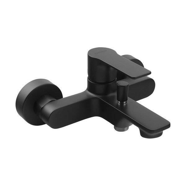 Matně černá nástěnná vanová baterie (2 výstupy) Pax – Sapho