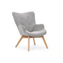 Šedé manšestrové křeslo Niko – Ropez