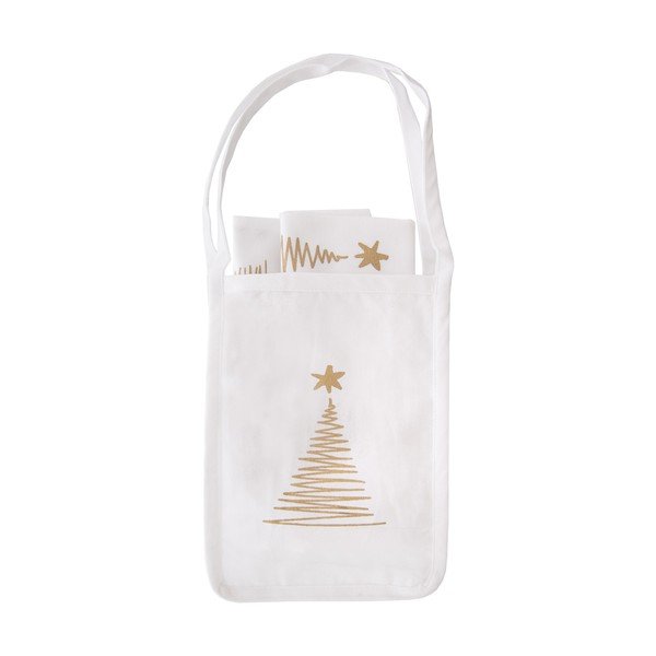 Bavlněné utěrky s taškou s vánočním motivem v sadě 50x70 cm – Orion-image-4