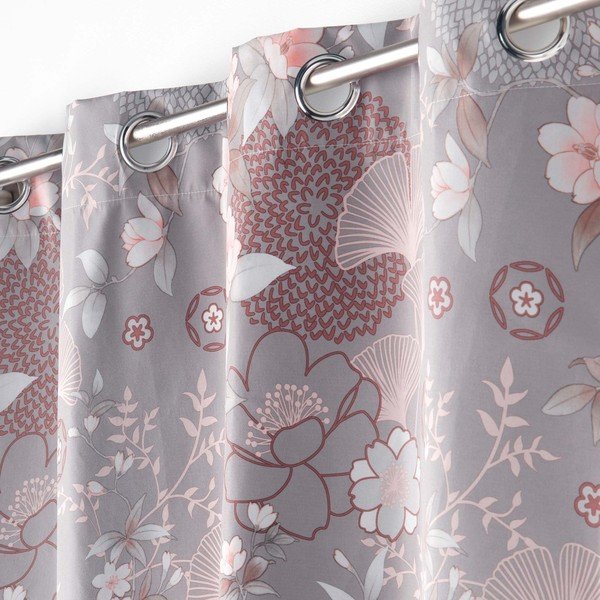 Šedý zatemňovací závěs z mikrovlákna 135x260 cm Yokahama – douceur d'intérieur-image-1