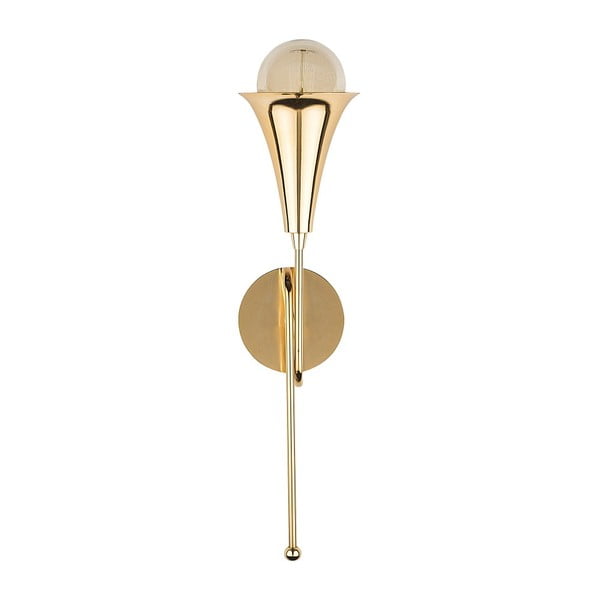 Kovové nástěnné svítidlo ve zlaté barvě Opviq lights Isidor-image-1