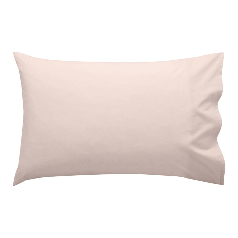 Světle růžový bavlněný povlak na polštář Happy Friday Basic, 50 x 30 cm