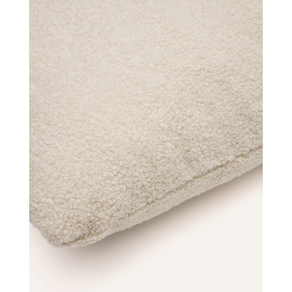 Krémový polštář na gauč z textilie bouclé Martina – Kave Home-image-3
