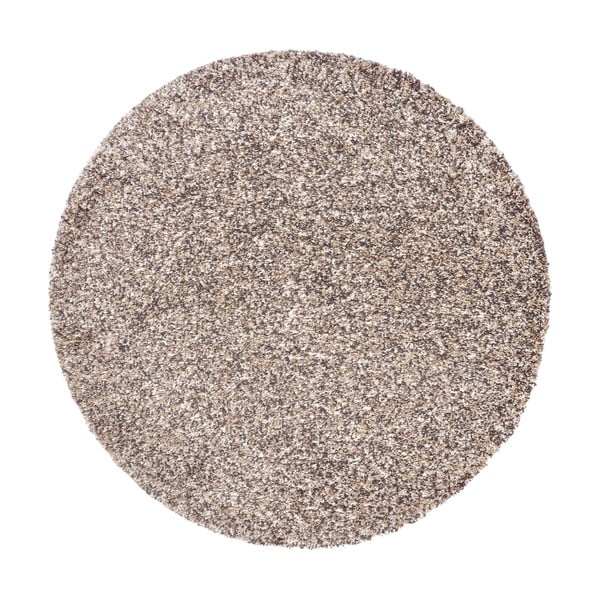 Béžový kulatý koberec ø 120 cm Shag – Hanse Home