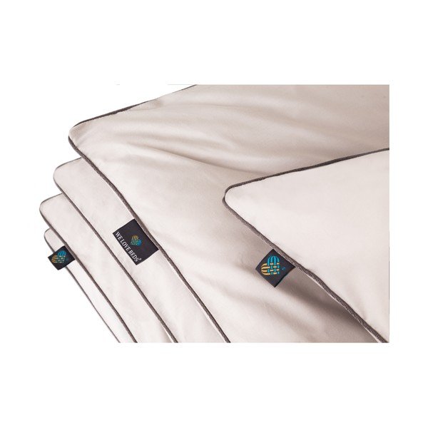 Světle šedý bavlněný povlak na polštář WeLoveBeds Perla, 70 x 80 cm-image-1