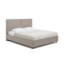 Čalouněná dvoulůžková postel taupe s úložným prostorem s roštem 160x200 cm Myra Bold – Bonami Selection
