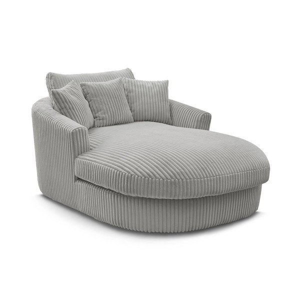 Šedé manšestrové křeslo Belem – Bobochic Paris