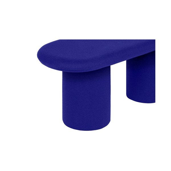 Modrá vlněná polstrovaná lavice Rull – noo.ma-image-2