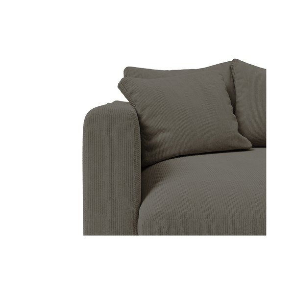 Tmavě šedé manšestrové křeslo Comfy – Scandic-image-1