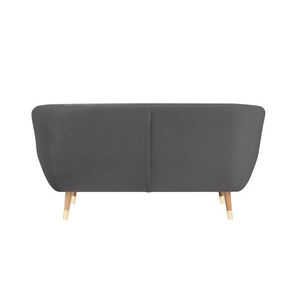 Šedá sametová pohovka Mazzini Sofas Benito, 158 cm-image-4