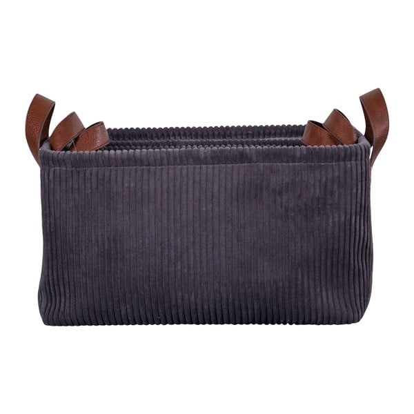 Sada 3 šedých úložných košíků House Nordic Augusta-image-3