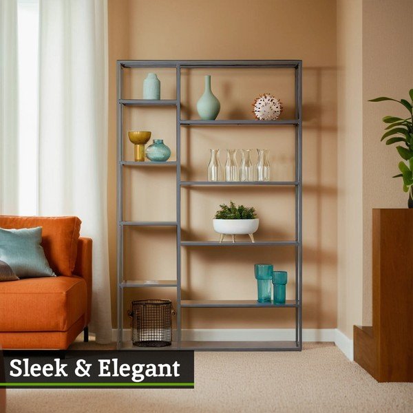 Šedý ocelový regál 120x188x30 cm Acero – Premier Housewares-image-3