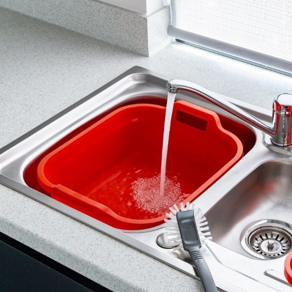 Černý plastový lavor se dvěma uchy Addis, 39 x 32 x 14 cm-image-2