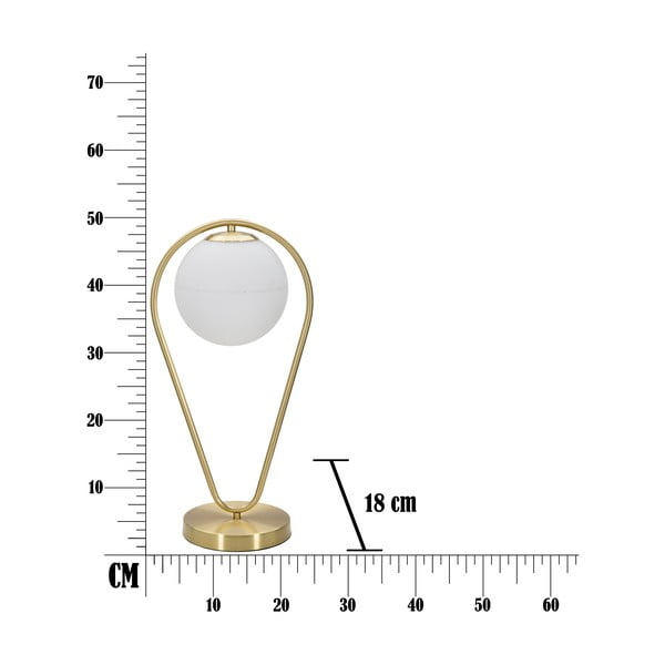 Stolní lampa ve zlaté barvě Mauro Ferretti Glamy Drop-image-4