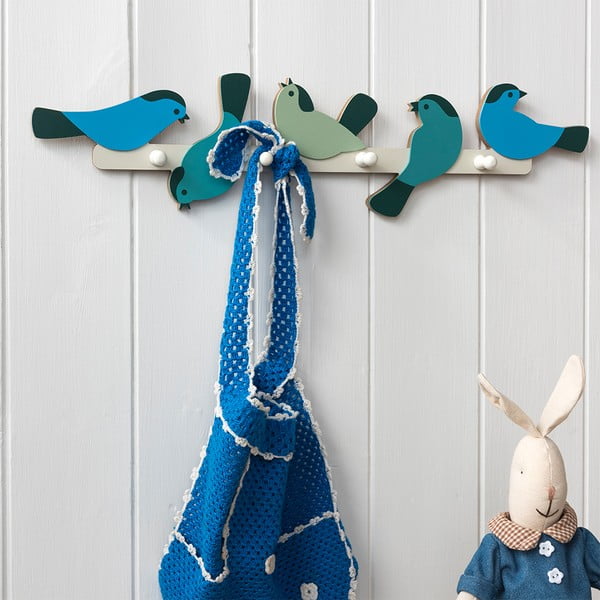 Modrý nástěnný věšák Garden Bird – Rex London-image-2