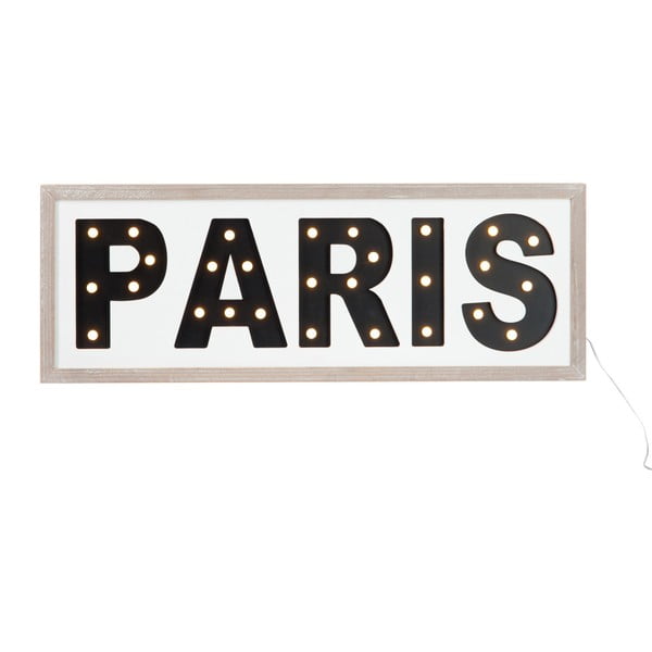 Svítící LED závěsný nápis Paris