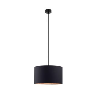 Černé závěsné svítidlo s vnitřkem v měděné barvě Sotto Luce Mika, ⌀ 36 cm