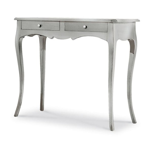 Dřevěný konzolový stolek ve stříbrné barvě Castagnetti