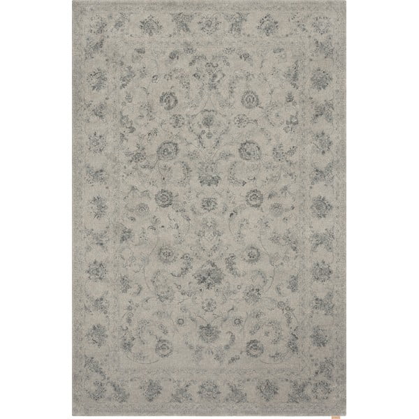 Béžový vlněný koberec 133x190 cm Calisia Vintage Flora – Agnella