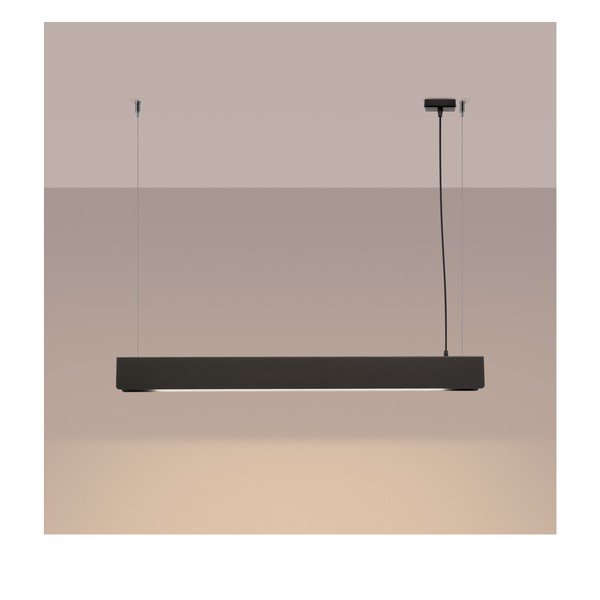Černé kovové LED závěsné svítidlo Nebula – Sollux-image-2