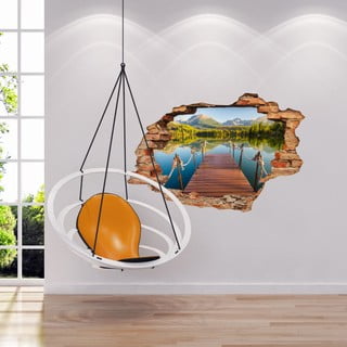 Samolepka Ambiance Panorama Mountain Lake, 60 x 90 cm
