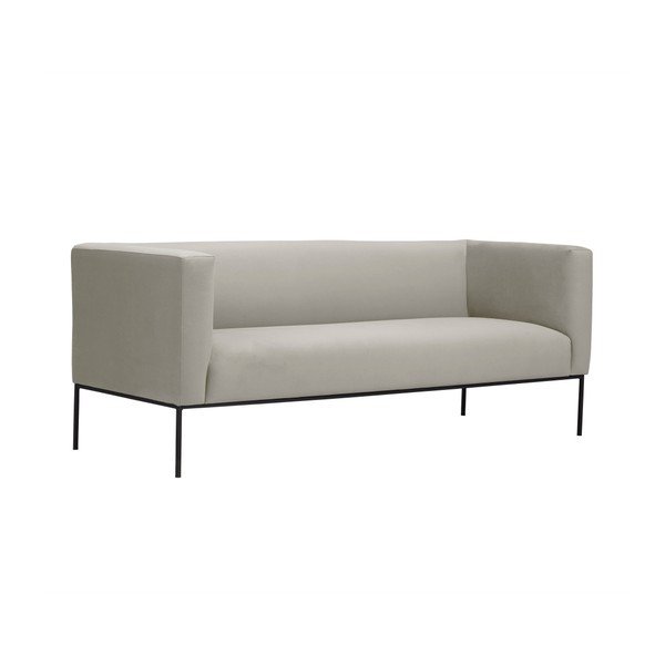 Béžová sametová pohovka Windsor & Co Sofas Neptune, 195 cm-image-2